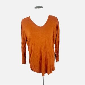 Old Navy Luxe Rust Long Sleeve Top (XL Tall) – Soft Fall Basic
